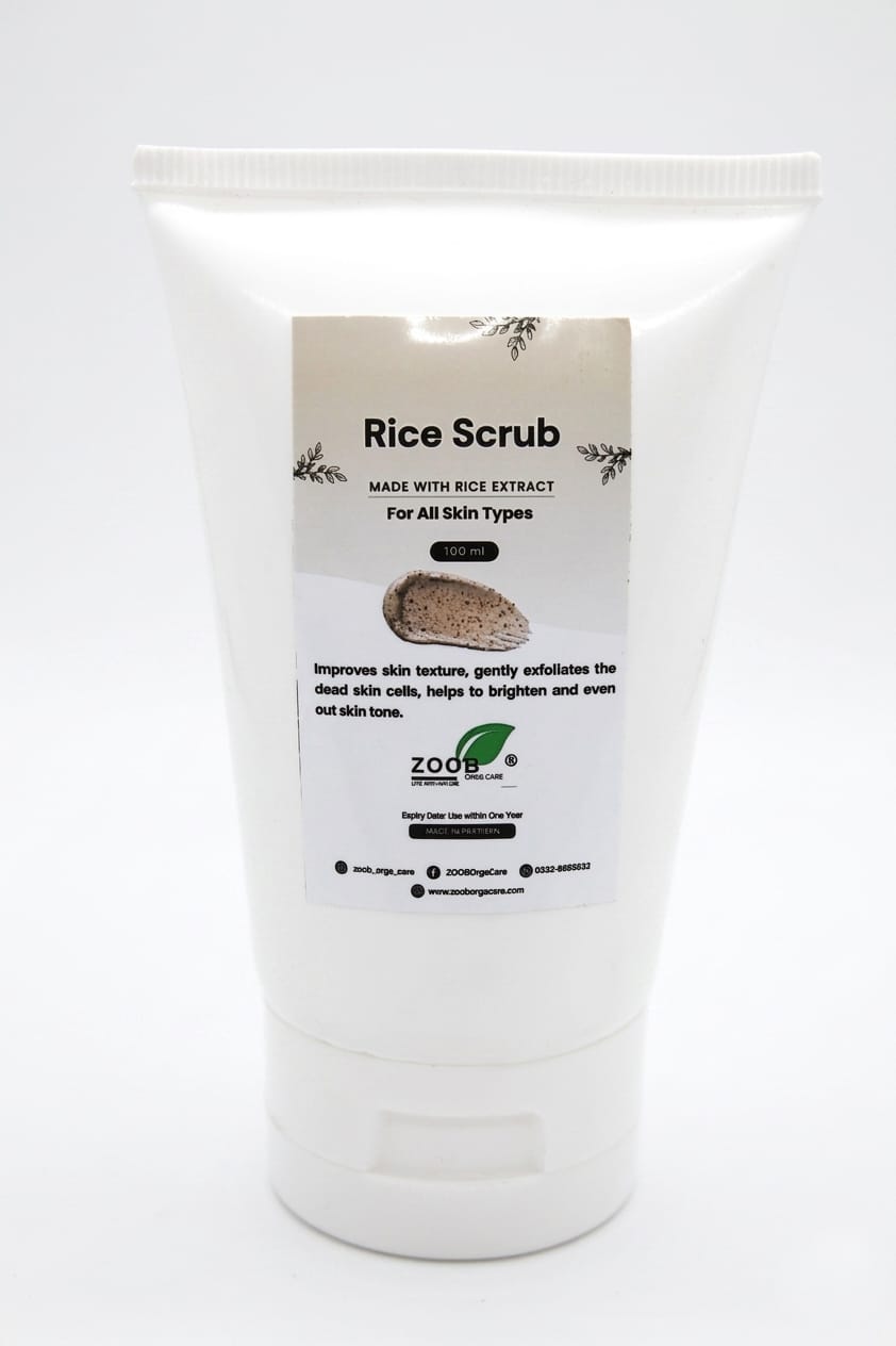 Rice Scrub – Gentle Exfoliating Face & Skin Scrub