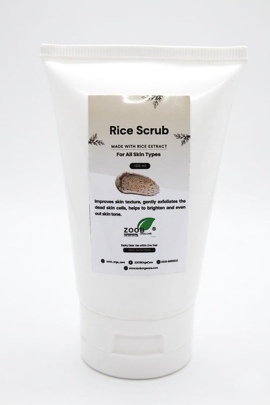 Rice Scrub – Gentle Exfoliating Face & Skin Scrub